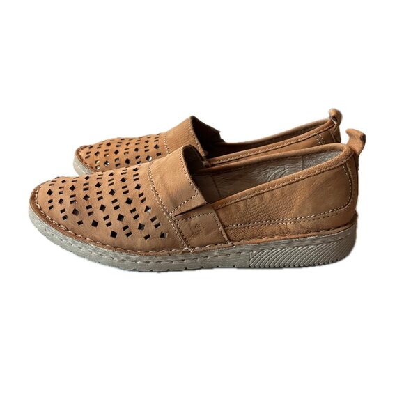 Josef Seibel Sofie 27 Leather Slip-On Flats Comfort Loafers Tan Women's 36 EUC - Picture 13 of 15